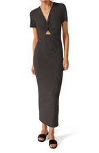 Favorite Daughter Day to Night Update Stripe Dress in Black White Stripe, Size Small