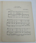 1914 "VICTORY" A Penn State Song Music Sheet by James A. Leyden 129525