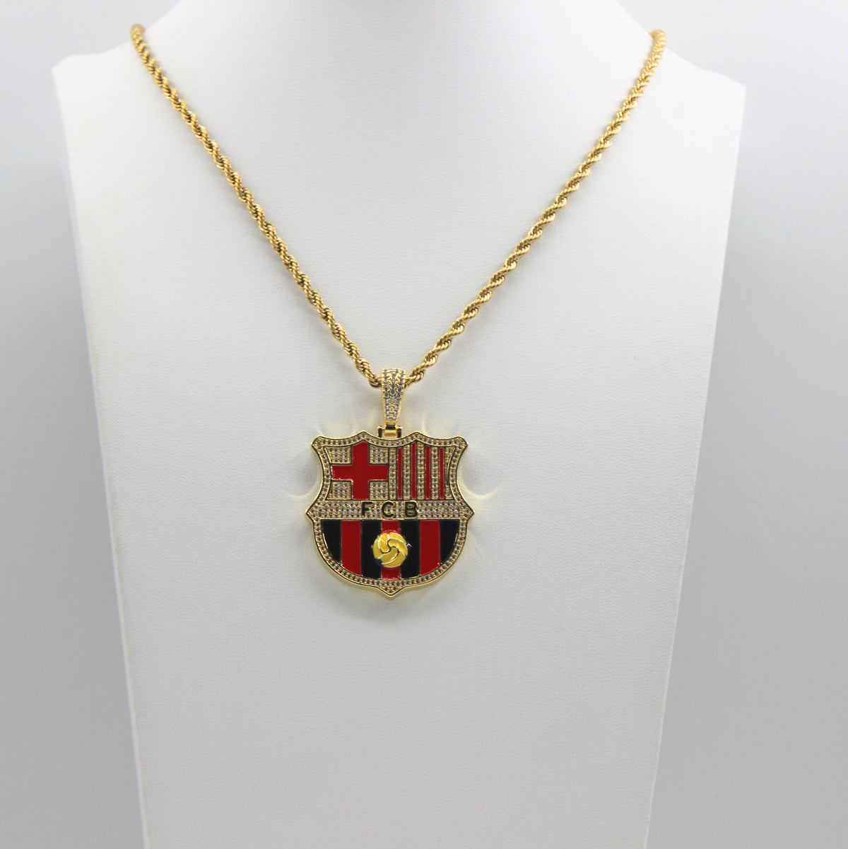 Customized Gifts Barcelona F.C. Pendant Necklace Chain for Football Fans