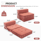 Folding Sofa With Removable Back Cushion