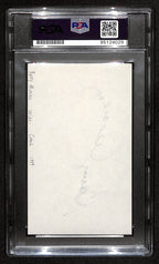 Barry Alvarez Signed 3x5 Index Card University of Wisconsin PSA/DNA 185462