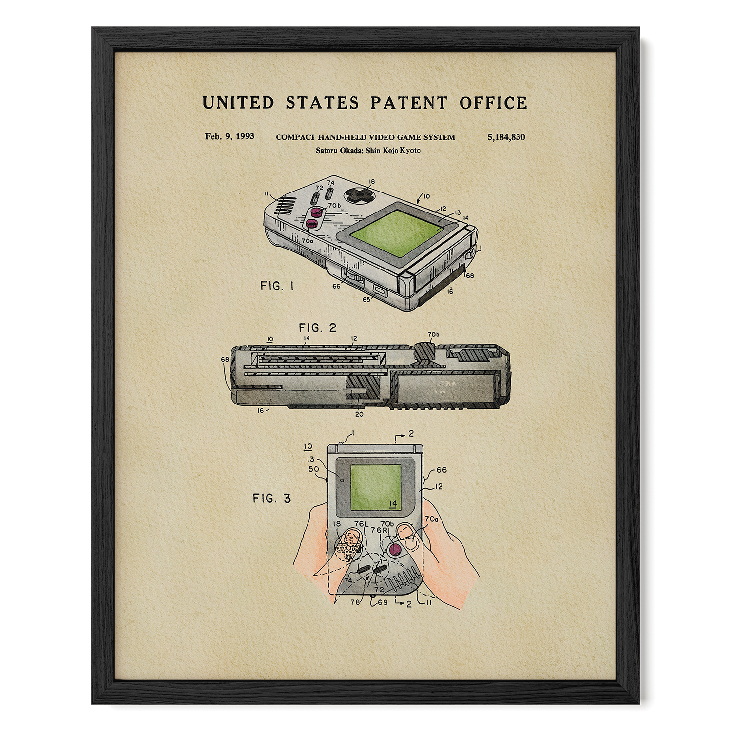 Retro Handheld Video Game Controller (1993)