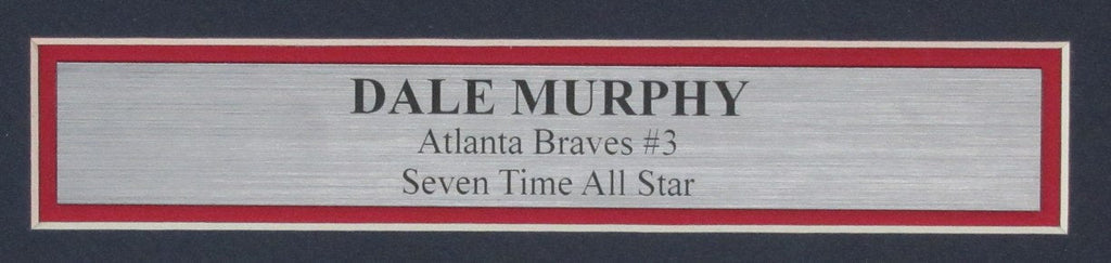 Dale Murphy Signed/Inscribed 8x10 Photo Atlanta Braves Framed JSA 185506