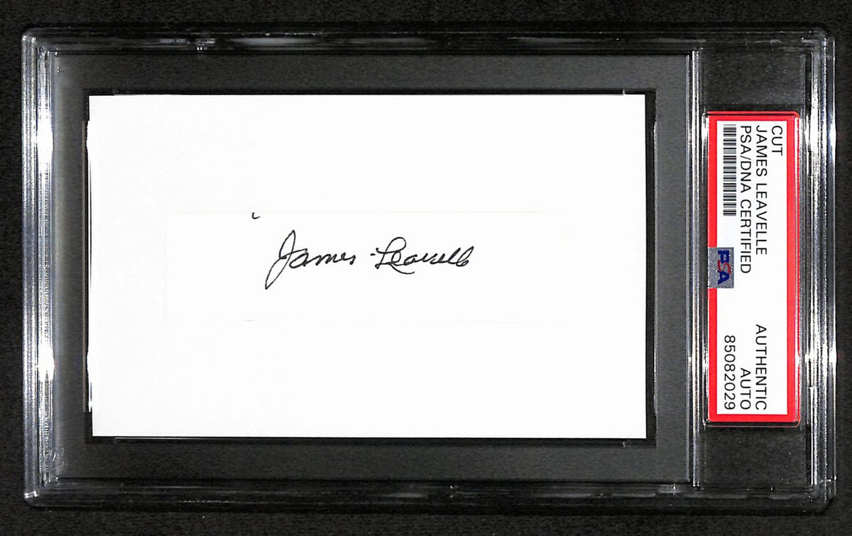 James Leavelle Signed/Auto Cut on 3x5 Index Card Police Officer PSA/DNA 184271