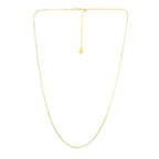 14k Yellow Gold Adjustable Snake Chain 0.85mm