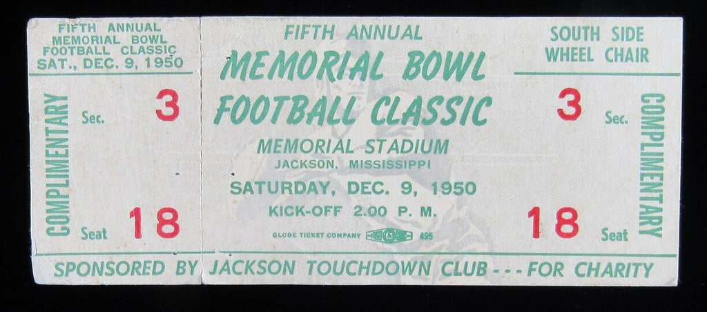 Fifth Annual Memorial Bowl Classic Kilgore (Tx) vs. Holmes Jr. College Ticket