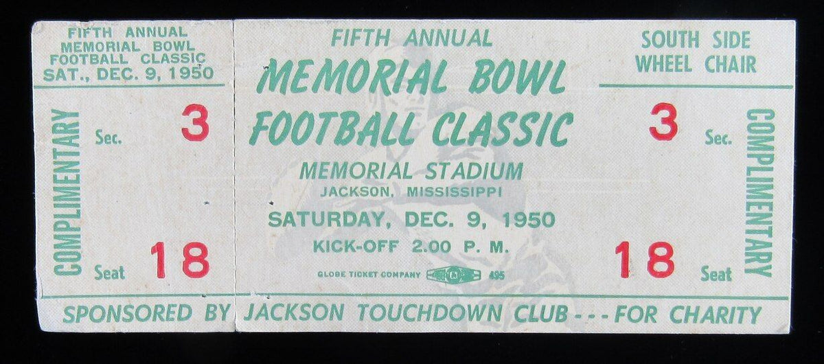 Fifth Annual Memorial Bowl Classic Kilgore (Tx) vs. Holmes Jr. College Ticket