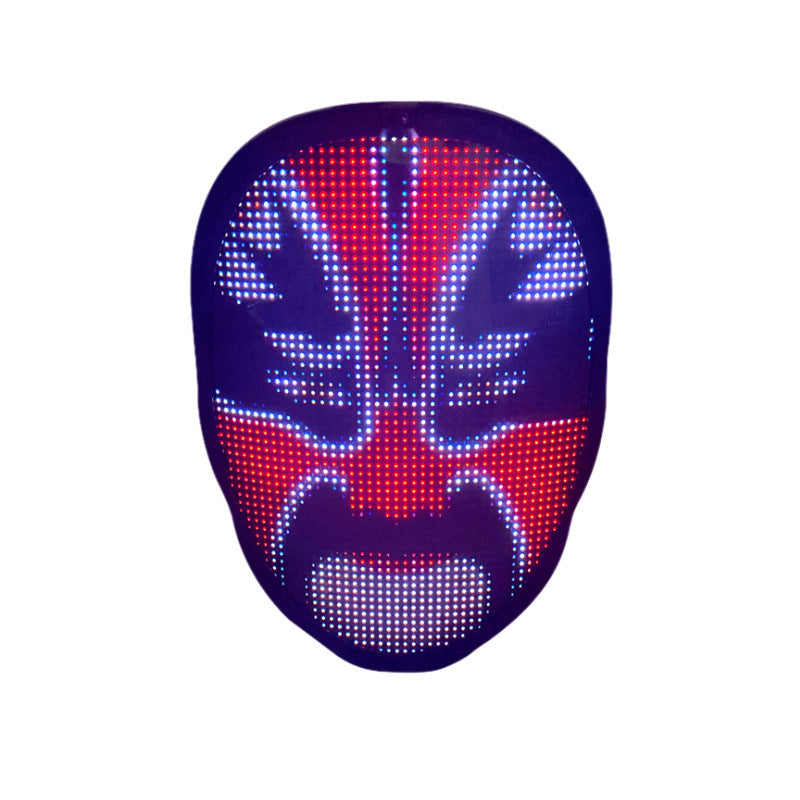 LED Halloween Face Changing Mask