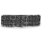 0.35 Carat Genuine Black Diamond .925 Sterling Silver Ring