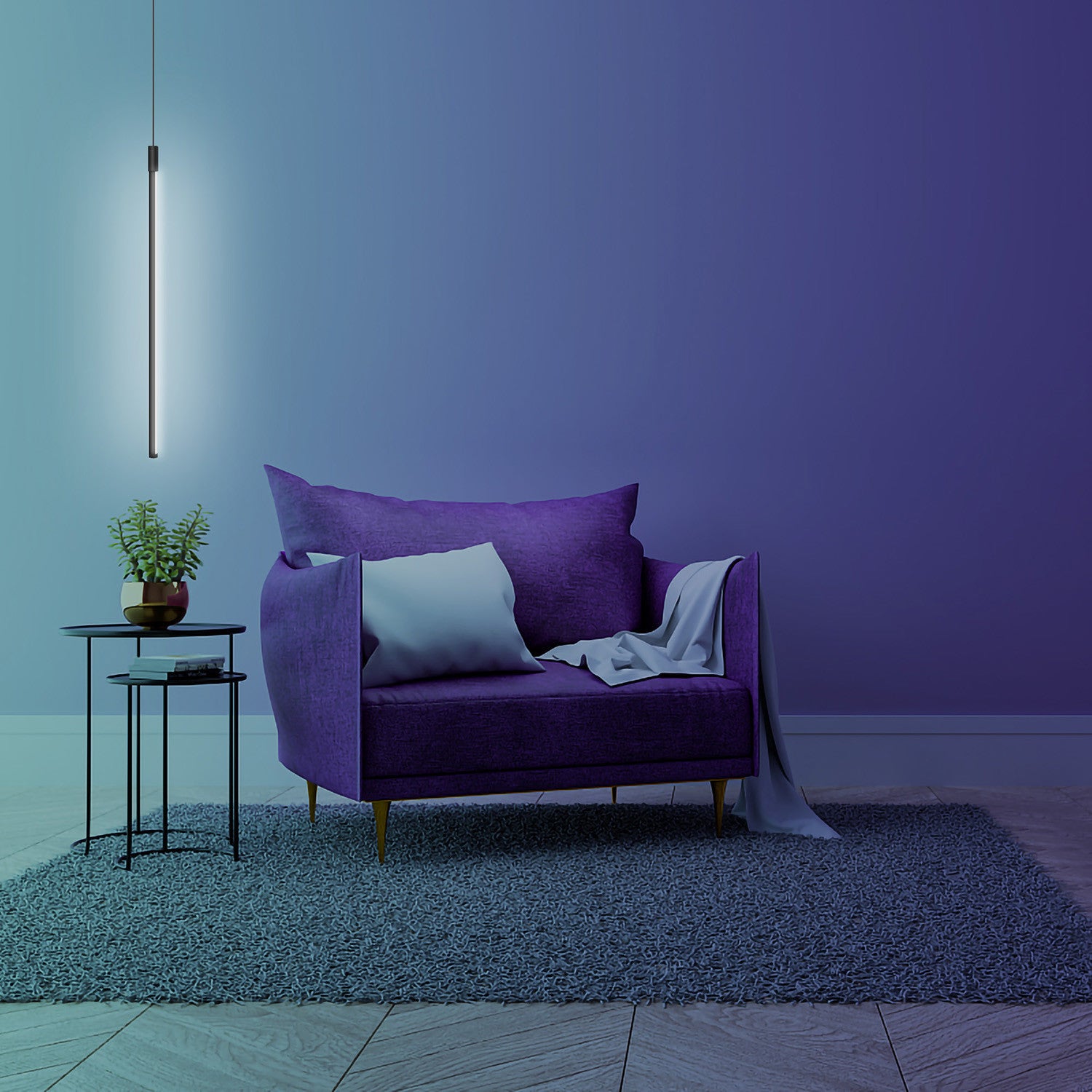 Minimalist LED Pendant Light // Dimmable