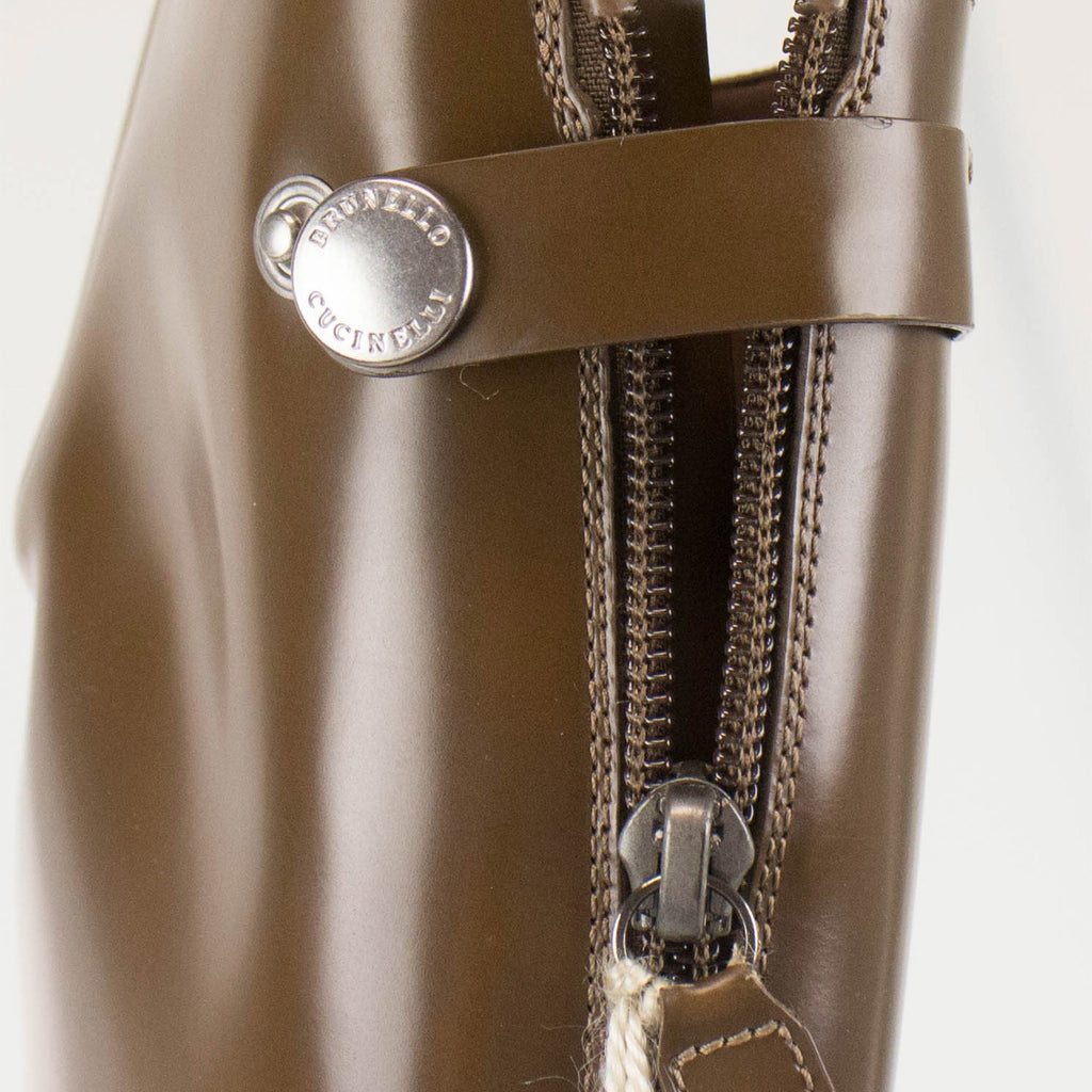 Women's Leather Knee-High Boots // Brown