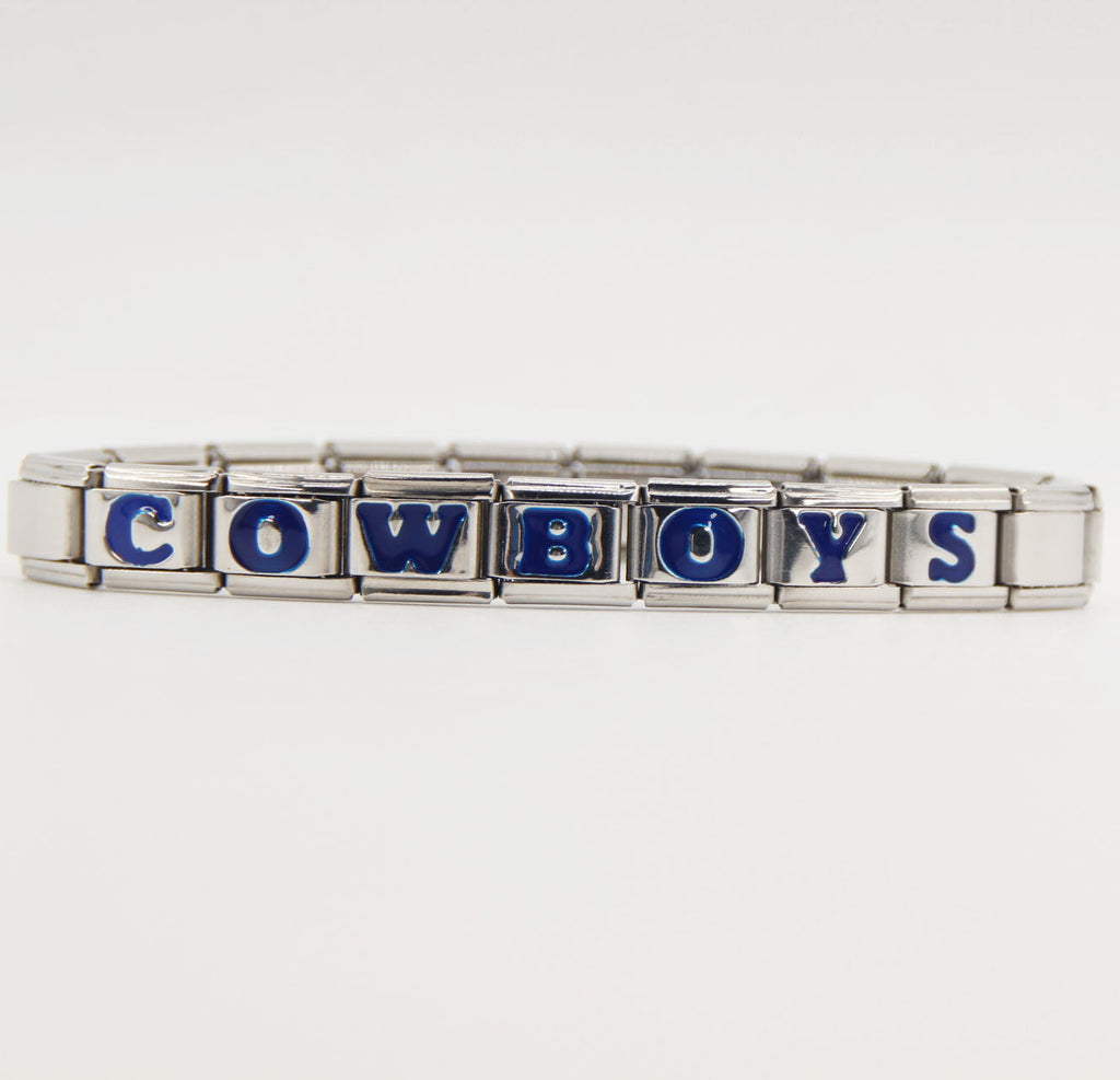 Dallas Cowboys Italian Charm Bracelet – DIY Custom Gift for Fans