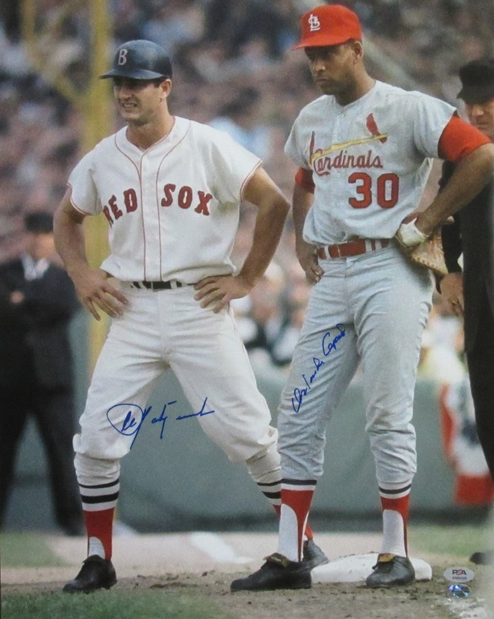 Carl Yastrzemski/Orlando Cepeda Dual-Signed 16x20 Photo PSA/DNA 192329