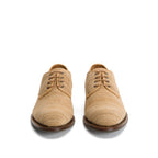 Vance Woven Leather Derby // Dark Tan