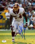 Jeremiah Trotter Washington Signed/Autographed 8x10 B/W Photo PSA/DNA 153666