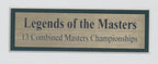 Palmer/Nicklaus/Player "Legends of the Masters" Framed Collage w/Laser Engraved