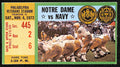November 4, 1972 Notre Dame vs. Navy College Football Game Ticket Stub 189884