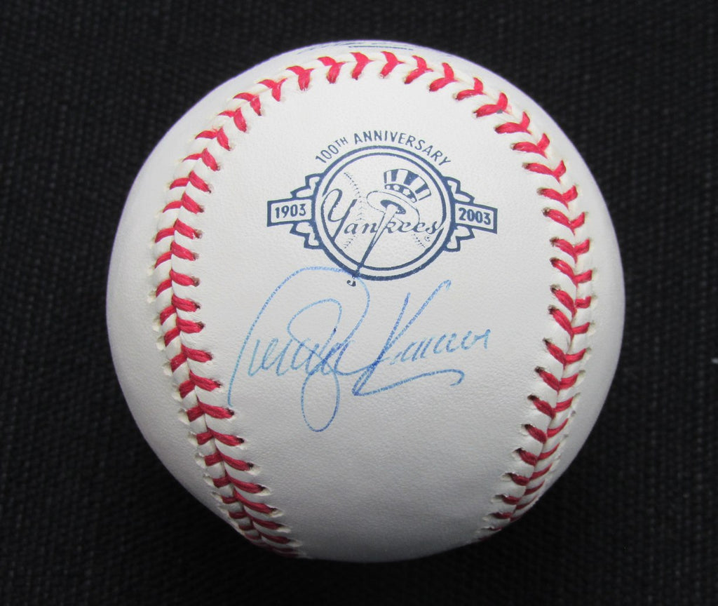 Steve Karsay Signed/Auto Yankees 100th OML Baseball MAB 187044