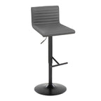 Mason - Contemporary Adjustable Barstool With Swivel (Set of 2)