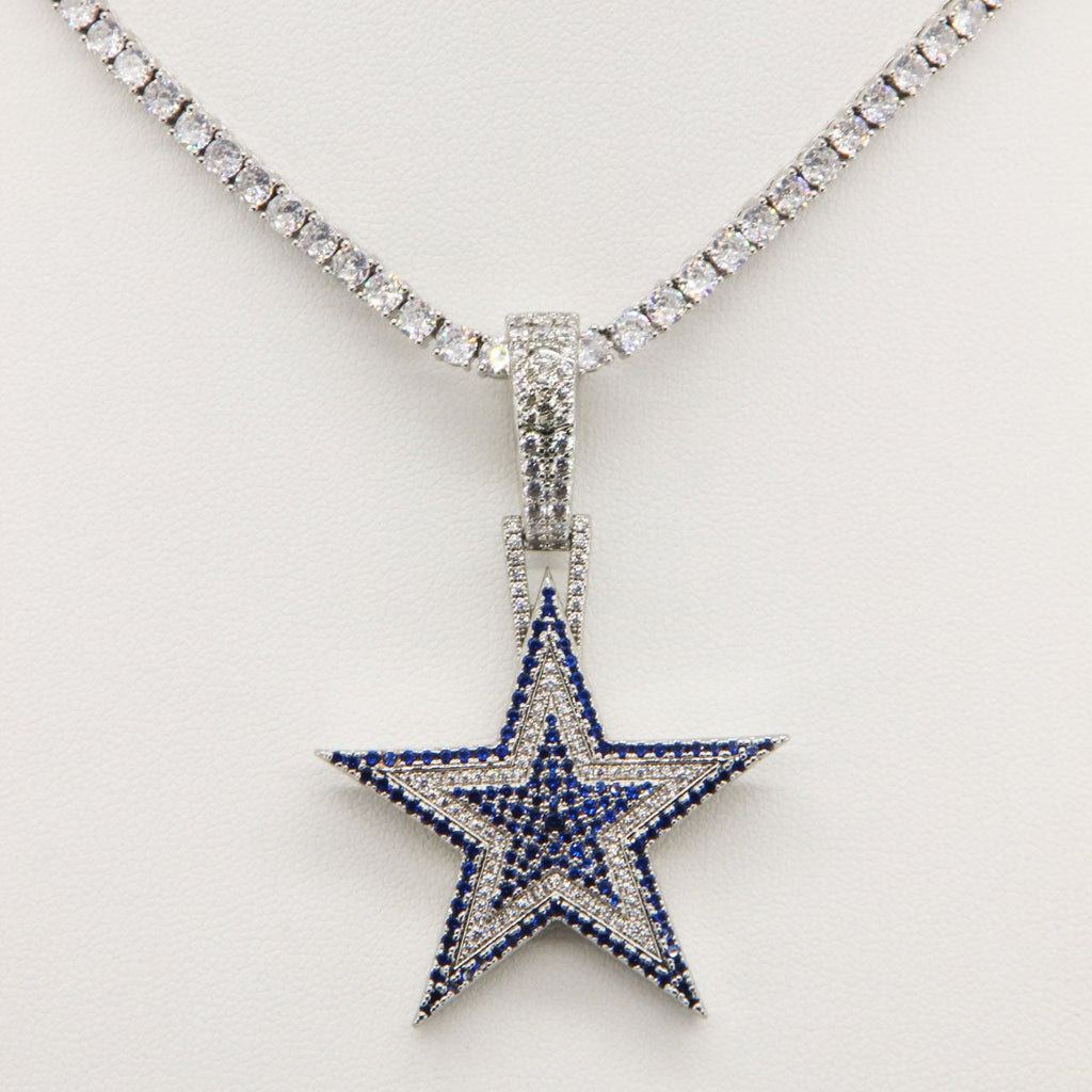 Dallas Cowboys Zircon Star Necklace –   Gift for Game Day, Birthday & Holiday