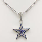 Dallas Cowboys Zircon Star Necklace –   Gift for Game Day, Birthday & Holiday