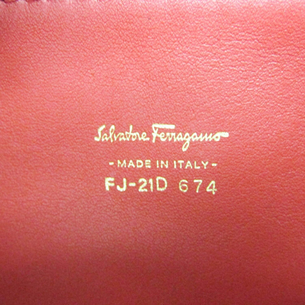 Ferragamo // Leather Gancini Tote // Red // Pre-Owned