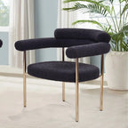 Upholstered Accent Dining Chairs With Armrests (Set of 2)