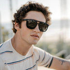 Brightsides Polarized Sunglasses // Matte Black On Black + Smoke