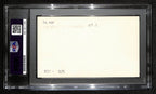 Harry Litwack HOF Signed/Auto 3x5 Index Card Temple PSA/DNA 188555