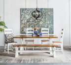 Farmhouse Chandelier, 6 Light Wood Chandelier Living Room Entryway