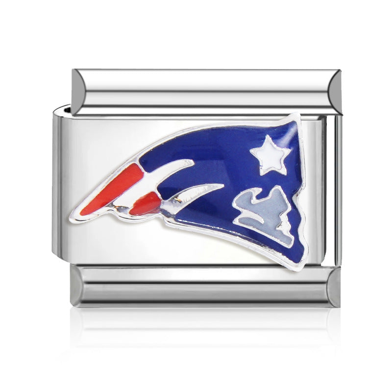 Football Team Logo Italian Charm Bracelet – Custom Gifts for Fans