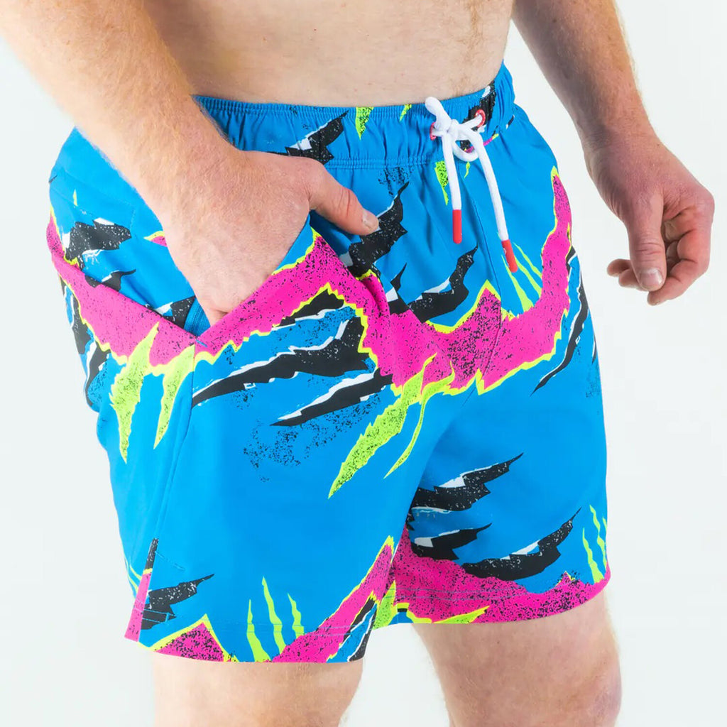 The Melted Popsicle // Retro Neon Ball Hammock® Pouch Swim Trunks