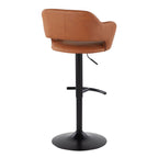 Margarite - Contemporary Adjustable Barstool With Swivel (Set of 2)