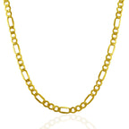 4.6mm 10k Yellow Gold Lite Figaro Chain