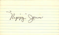 Nippy Jones Cardinals/Braves d.1995 Signed/Autographed 3x5 Index Card 162485