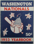 Vintage 1953 Washington Nationals Yearbook 175615