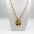 Customized Gifts Barcelona F.C. Pendant Necklace Chain for Football Fans