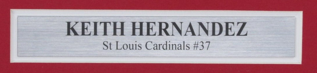 Keith Hernandez Signed/Inscr 8x10 Photo St. Louis Cardinals Framed JSA 187252