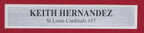 Keith Hernandez Signed/Inscr 8x10 Photo St. Louis Cardinals Framed JSA 187252