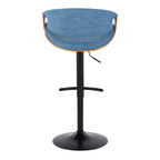 Curvo - Mid Century Modern Adjustable Barstool With Swivel (Set of 2)
