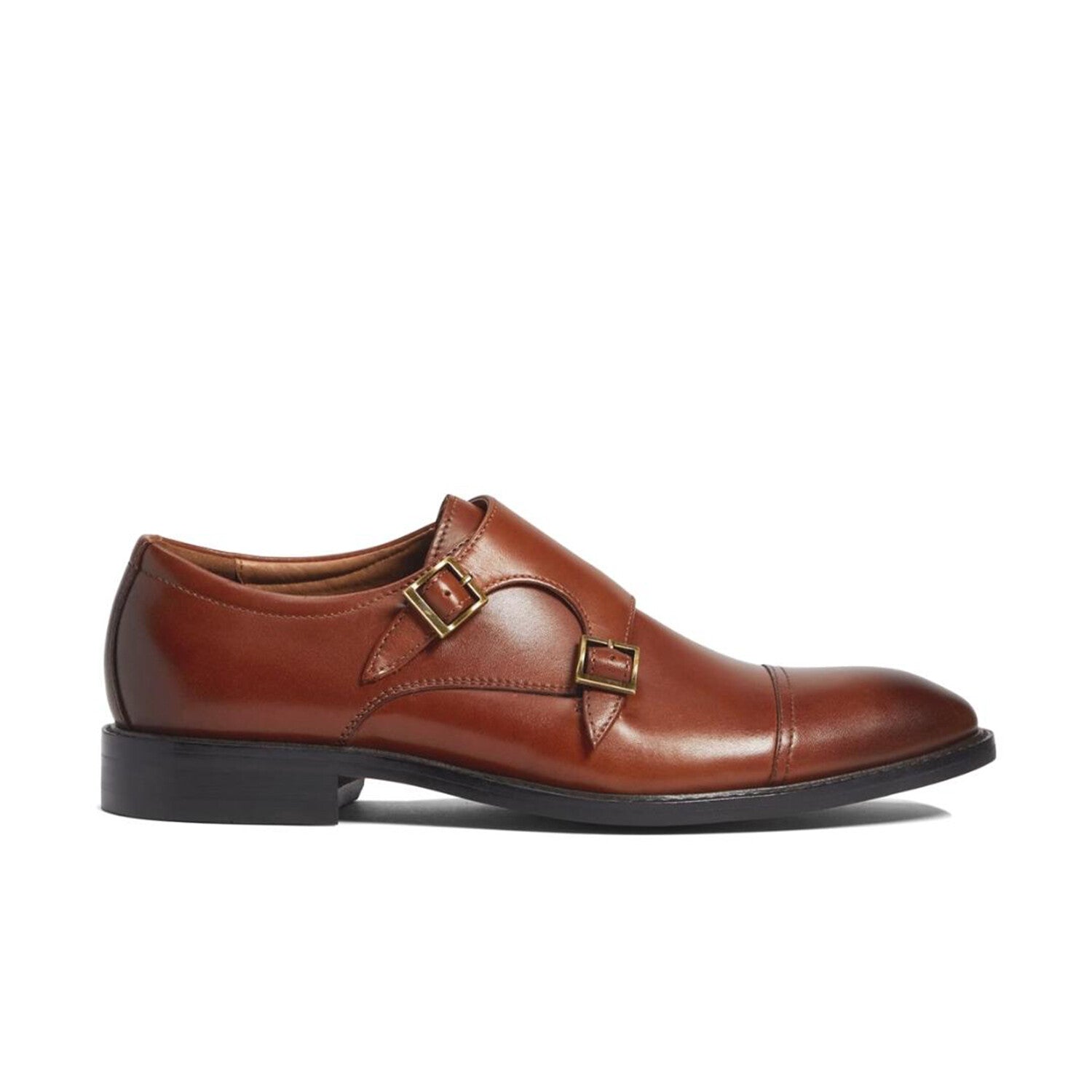 Parklane Double Monk Strap // Cognac