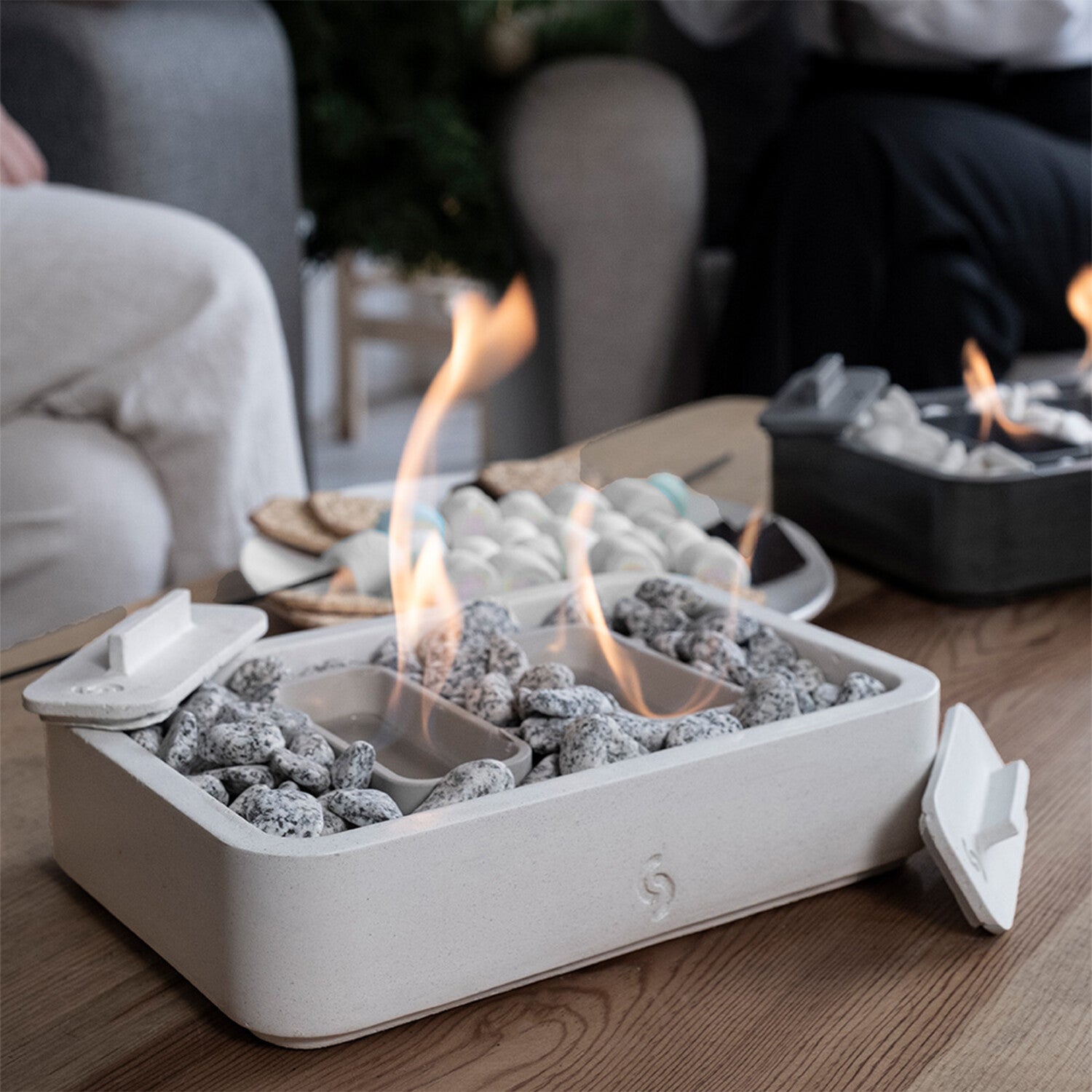 Confire Tabletop Fireplace // Double Chamber
