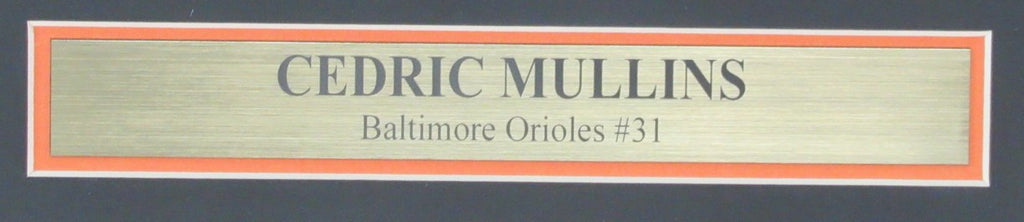 Cedric Mullins Signed/Auto 11x14 Photo Orioles Framed Beckett 190240
