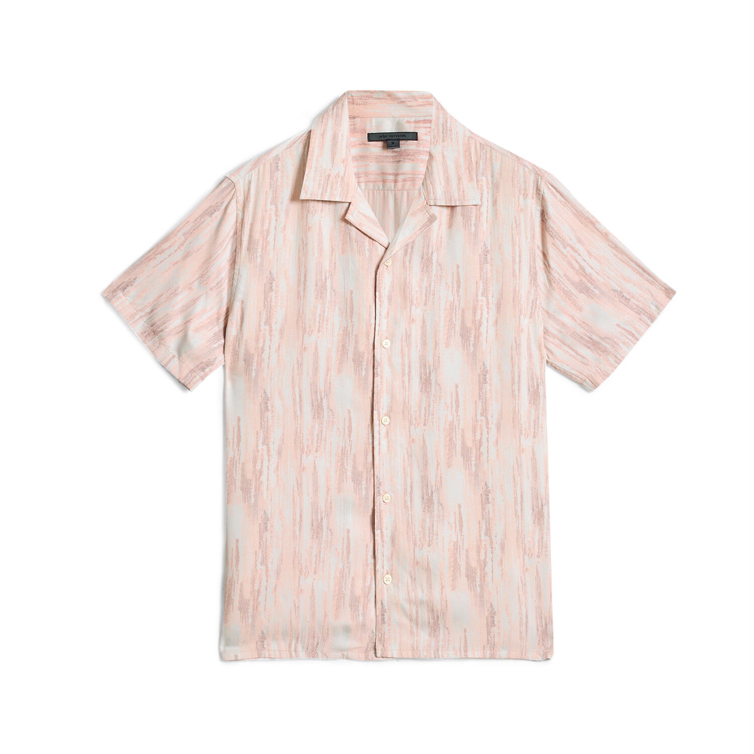 Dan // Camp Collar Shirt in Print // Grapefruit