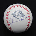 Jimmie Hall Signed/Auto Yankees 100th OML Baseball JSA 186642