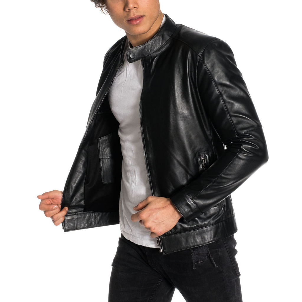Jared Leather Jacket // Black