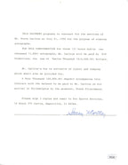 Steve Carlton HOF Signed 1990 Autograph Contract Philadelphia Phillies JSA171311