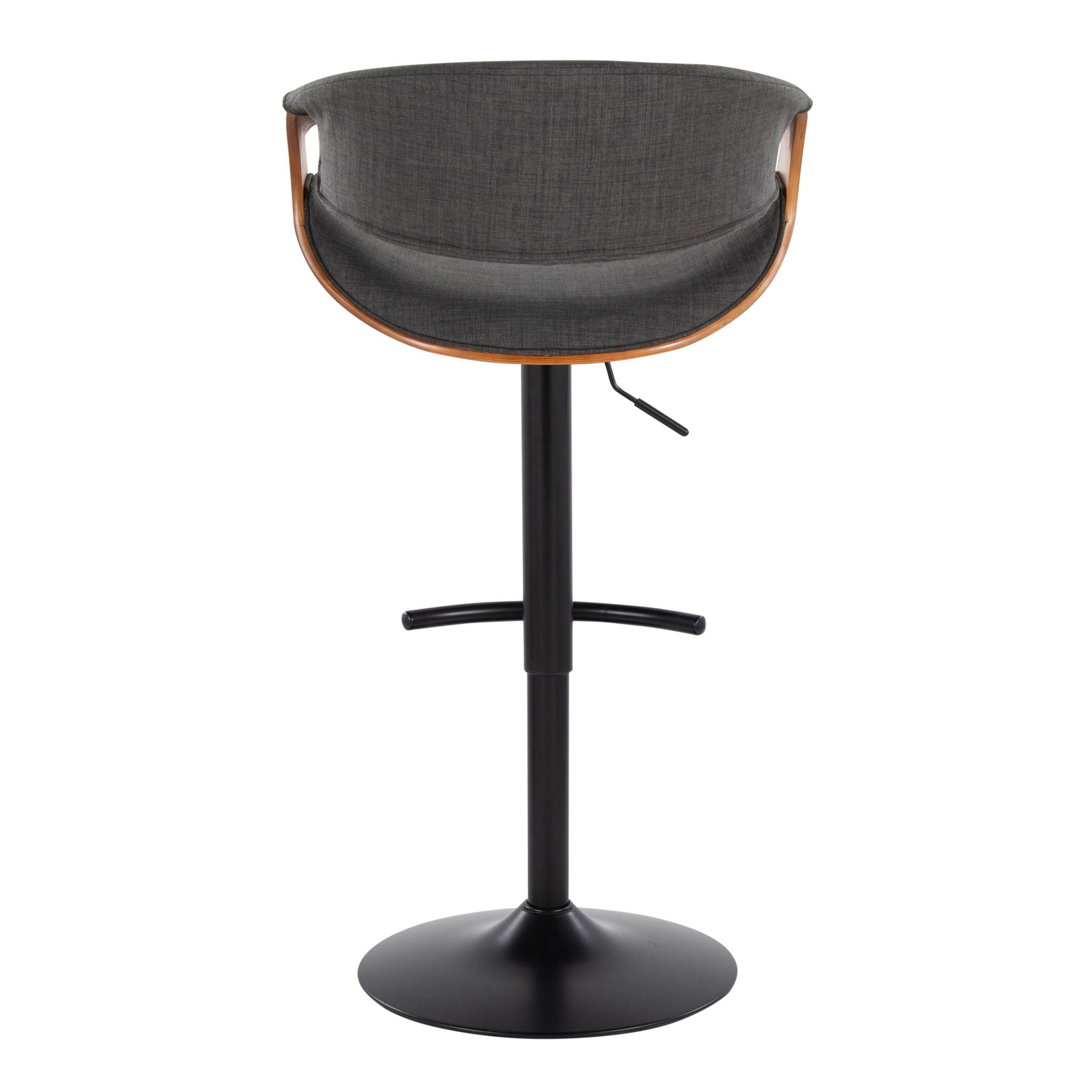 Curvo - Mid Century Modern Adjustable Barstool With Swivel (Set of 2)