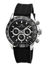 Preston Sport Silicone Silver Tone & Black Men's Watch 1037BPRR
