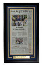 2022 Los Angeles Times Newspaper Rams Super Bowl LVI Champs Framed 166665